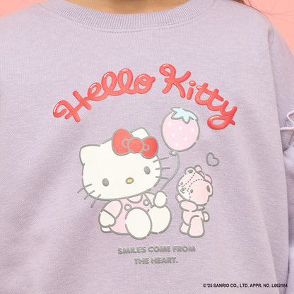 日本童裝 Ly# mine x Sanrio 速乾系列  Hello Kitty印花衛衣 100-140cm 女童款 冬季 TOPS