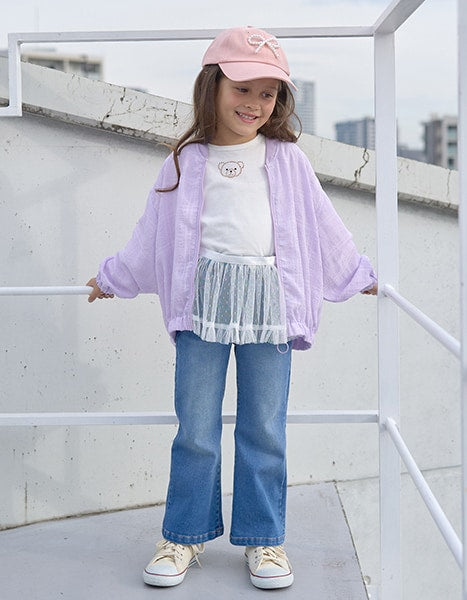 日本童裝 Ly# mine 喇叭牛仔長褲 100-150cm 女童款 春夏季 PANTS