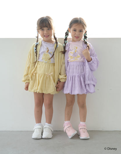 Japanese children's clothing Ly# mine x Disney puff sleeve top 100-140cm girls spring and summer TOPS 