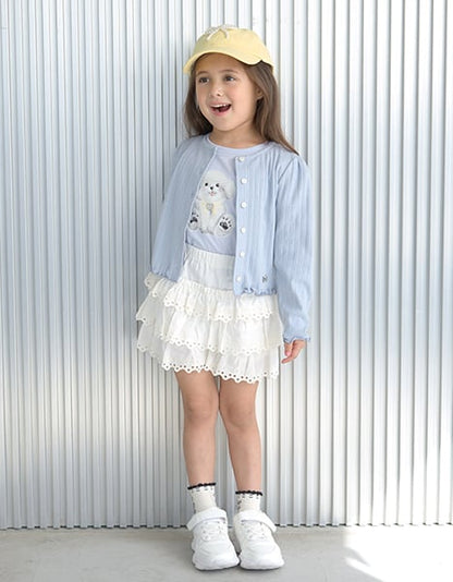 Japanese children's clothing Ly# mine layer cake skirt pants 100-150cm girls spring and summer PANTS 