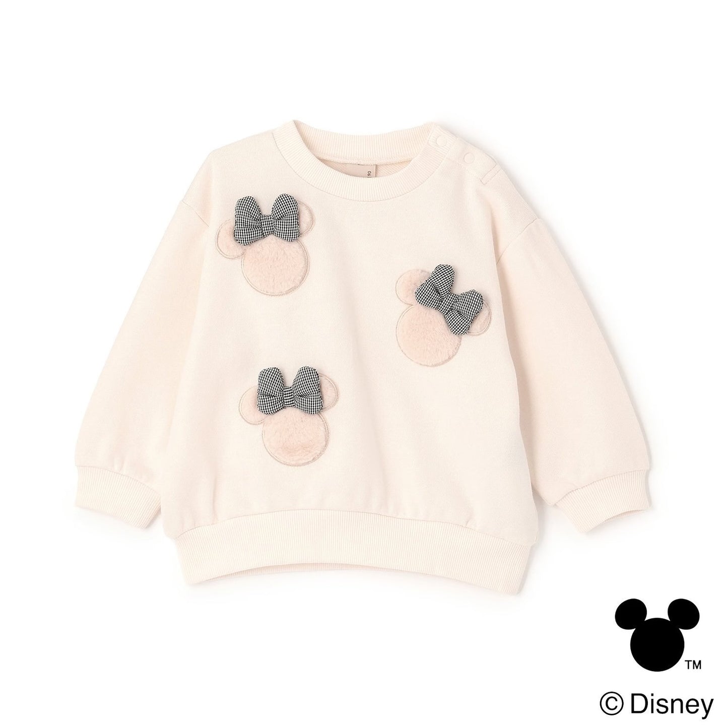 日本童裝 pe#main x Disney 毛毛圖案衛衣 80-130cm 男童款/女童款 冬季 TOPS 聖誕紅/新年紅