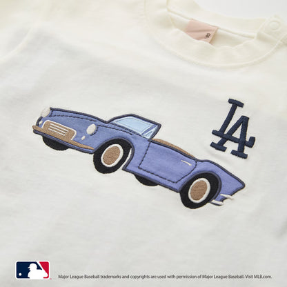 日本童裝 pe#main x 【MLB】汽車貼花上衣 80-130cm 男童款/女童款 夏季 TOPS