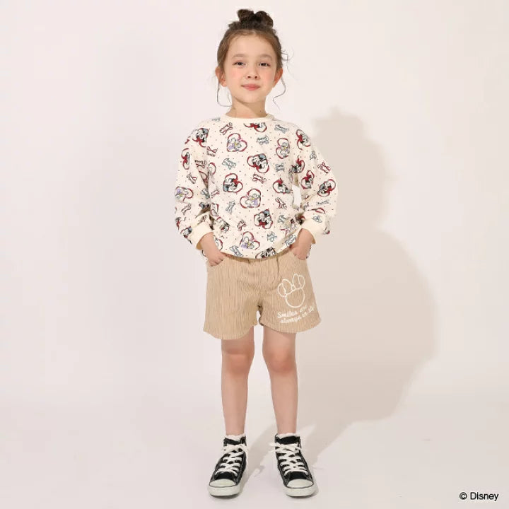 日本童裝 BDL x Disney 米妮燈芯絨短褲 90-140cm 女童款 秋季 PANTS