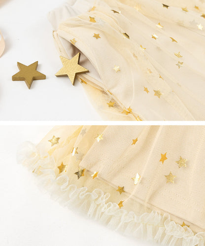 Japanese children's clothing panpantutu shiny yellow fairy chiffon skirt pants 95-140cm girls summer PANTS 