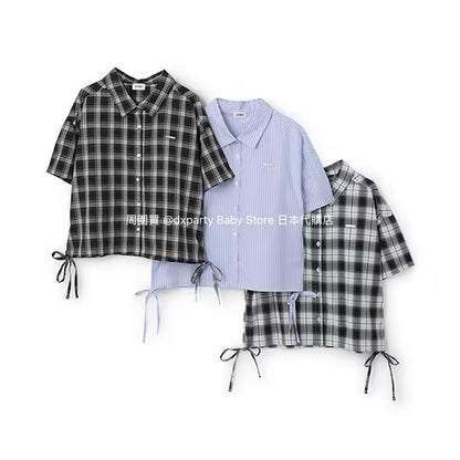 Lovetoxic Japanese children's clothing casual shirt 130-170cm girls summer TOPS 