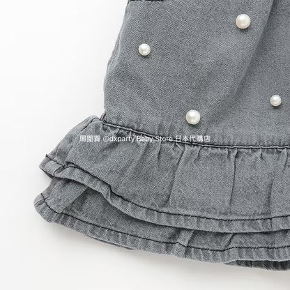 Japanese children's clothing pe#main lace short skirt 80-130cm girls summer SKIRTS 