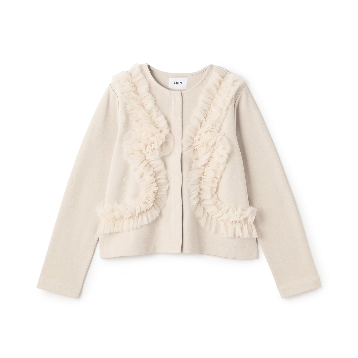 日本童裝 pe#main 薄紗荷葉邊外套 80-130cm 親子裝 女童款 秋季 OUTERWEAR