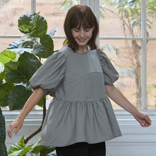 日本童裝 pe#main 泡泡袖上衣 Free Size 親子裝 大人款 秋季 DRESSES