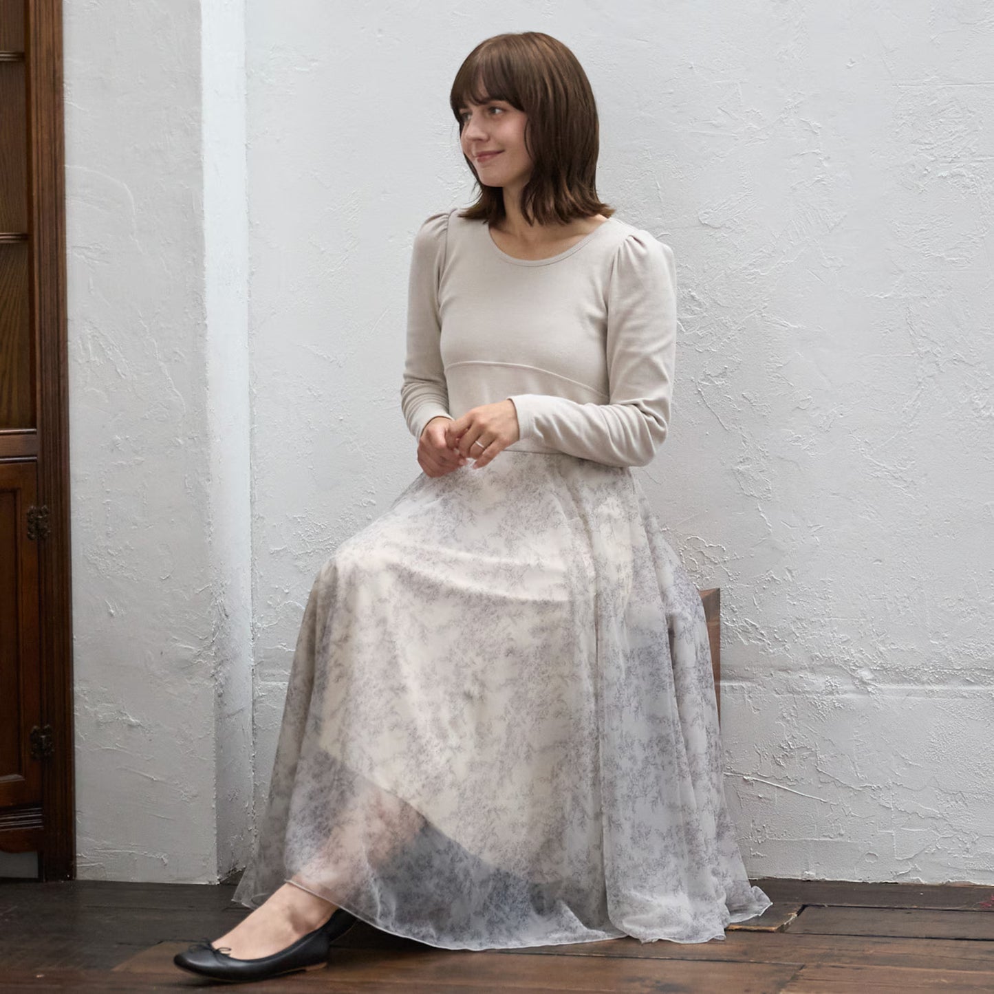 日本童裝 pe#main 薄紗連身裙 Free Size 親子裝 大人款 秋季 DRESSES