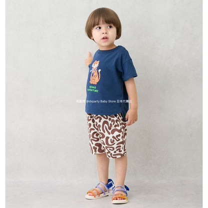 Japanese children's clothing pe#main casual shorts 80-130cm boys' summer PANTS 