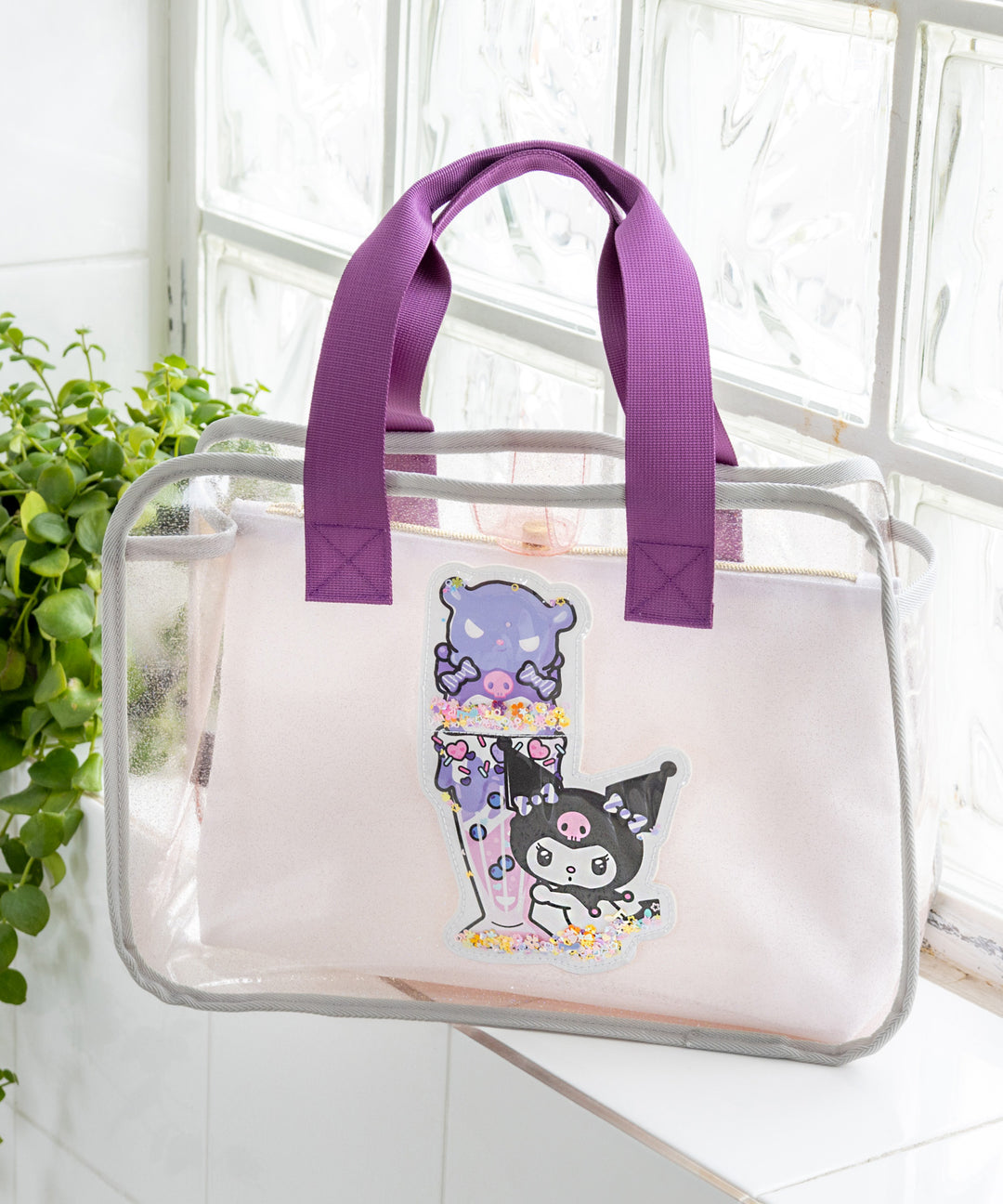 Panpantutu x Sanrio Kuromi Beach Bag (Embroidered Name Available) Direct from Japan. Other Brands: Summer Swimwear Special. 