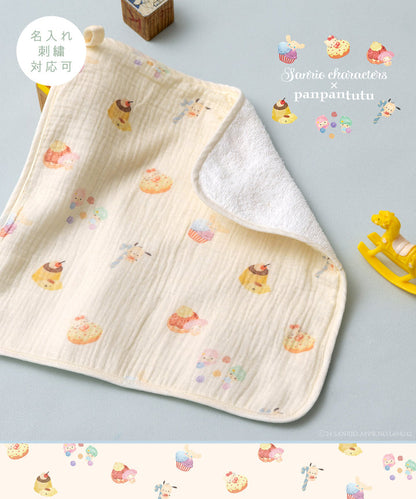 日本直送 panpantutu x Sanrio Cinnamoroll 可繡名 棉紗手帕 初生嬰兒 日常用品