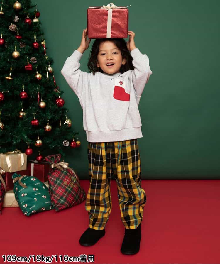日本童裝 BREEZE 格仔長褲 80-150cm 男童款/女童款 冬季 Pants Christmas 聖誕快樂特輯 聖誕服裝/飾物配件 聖誕紅/新年紅