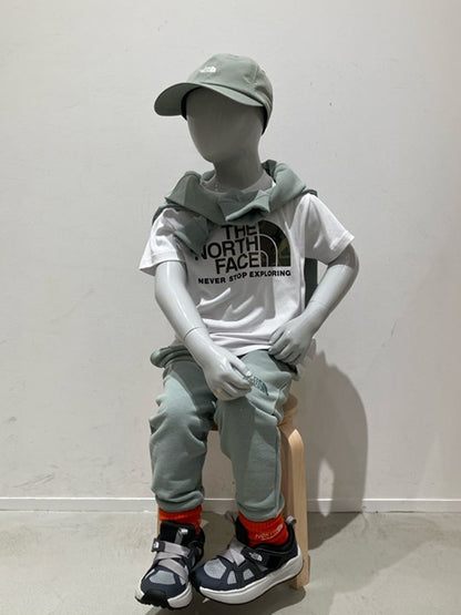 Japanese TNF UV-blocking camouflage logo tops (100-120cm) for boys and girls (summer TOPS) 