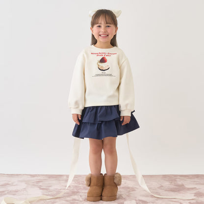 日本童裝 Ly# mine 抓毛蛋糕印花衛衣 100-150cm 女童款 冬季 TOPS