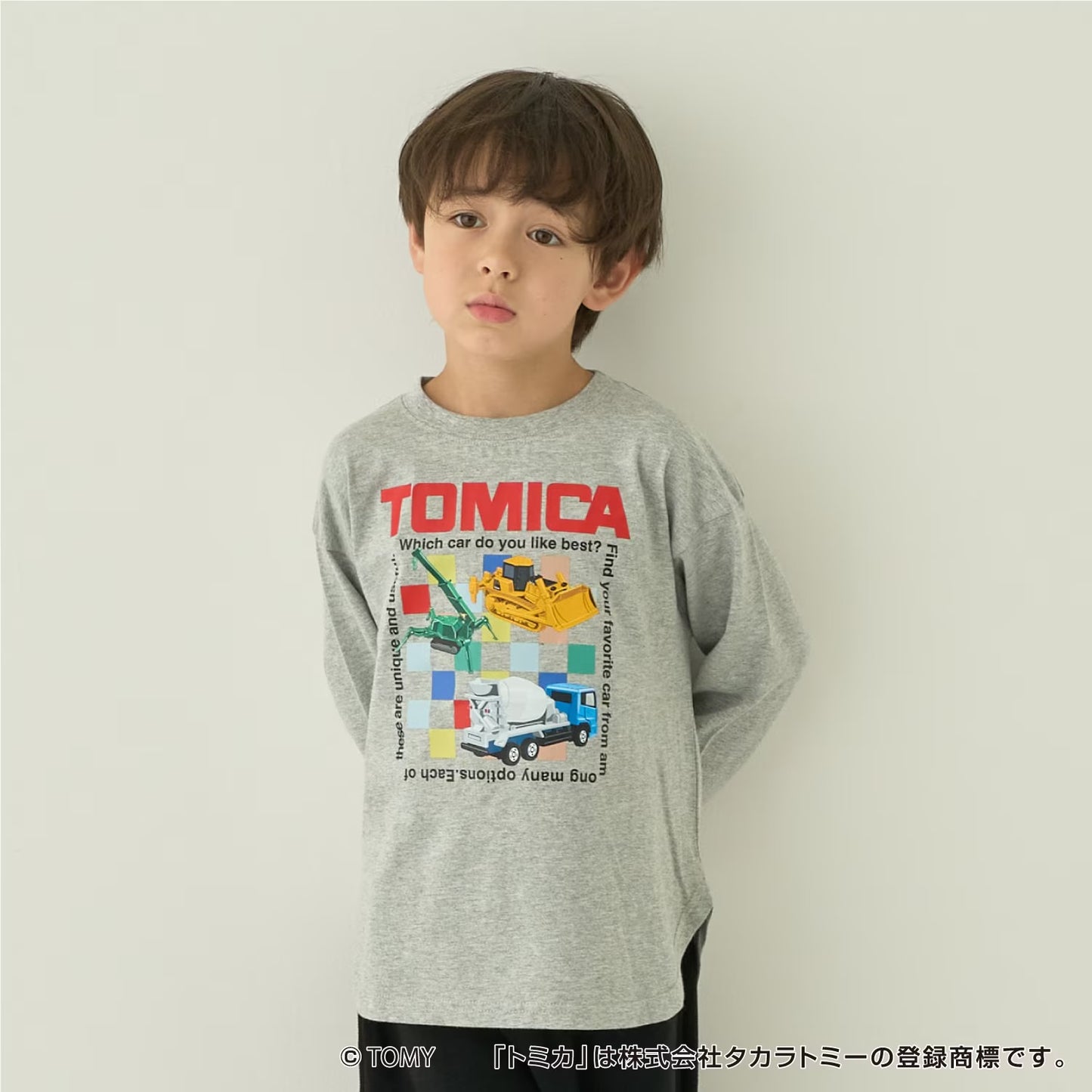 日本童裝 b・R# x Tomica 印花上衣 90-130cm 男童款 秋季 TOPS