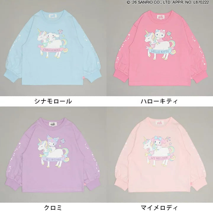 日本童裝 BDL x Sanrio 印花上衣 90-140cm 女童款 冬季 TOPS