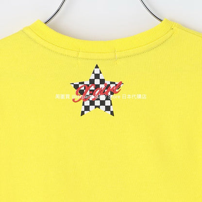 Japanese children's clothing X-girl Stages ice cream print top 80-140cm girls summer TOPS 