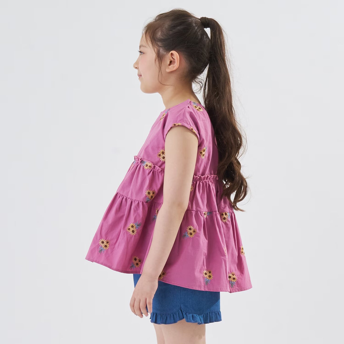 Japanese children's clothing Ly# mine tank top and shorts set 100-150cm girls summer TOPS PANTS 