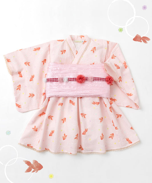 日本童裝 panpantutu 金魚 x 金平藤日本浴衣 日本和服 95-150cm 女童款 夏季 DRESSES 日本夏祭慶典特輯