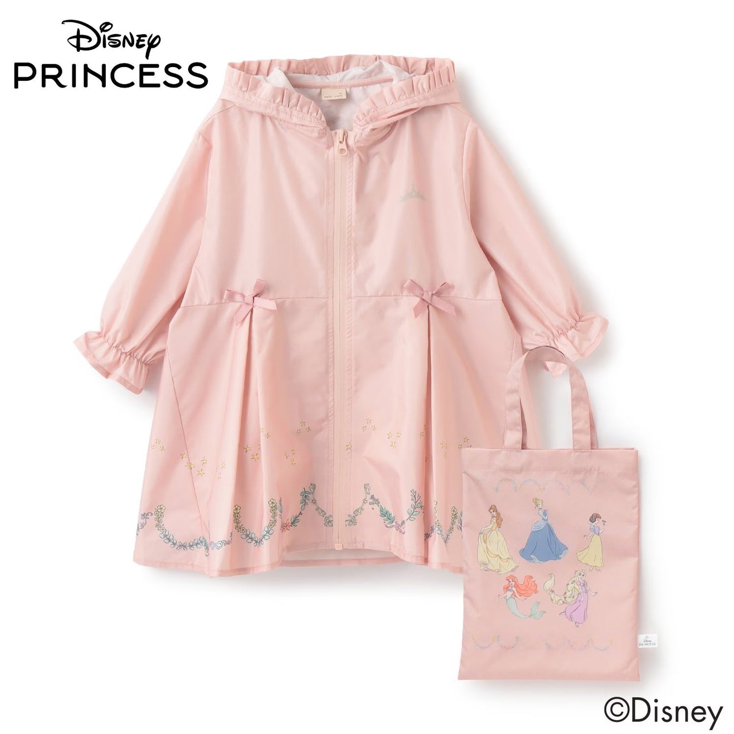 日本直送 pe#main x【Disney】雨衣連收納袋 80-130cm 下雨天系列