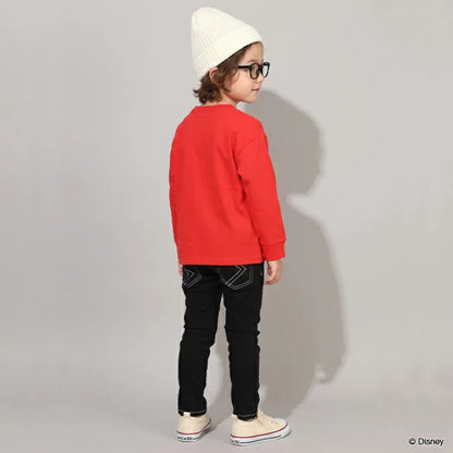 日本童裝 BDL x Disney 印花上衣 80-150cm 男童款/女童款 秋季 TOPS  聖誕紅/新年紅