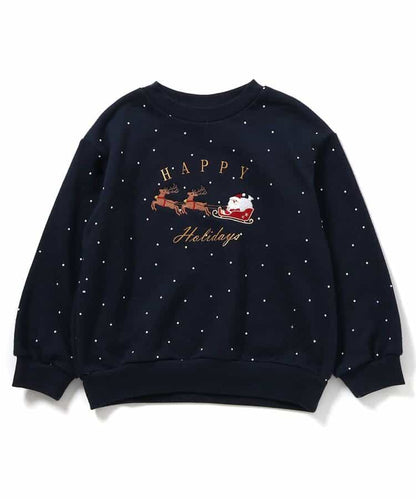 日本童裝 apres les cours 衛衣 80-140cm 男童款/女童款 冬季 Tops Christmas 聖誕快樂特輯 聖誕服裝/飾物配件 聖誕紅/新年紅