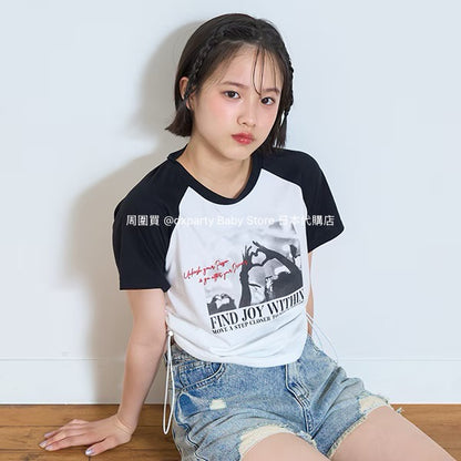 日本童裝 Lovetoxic 短款印花上衣 130-170cm 女童款 夏季 TOPS