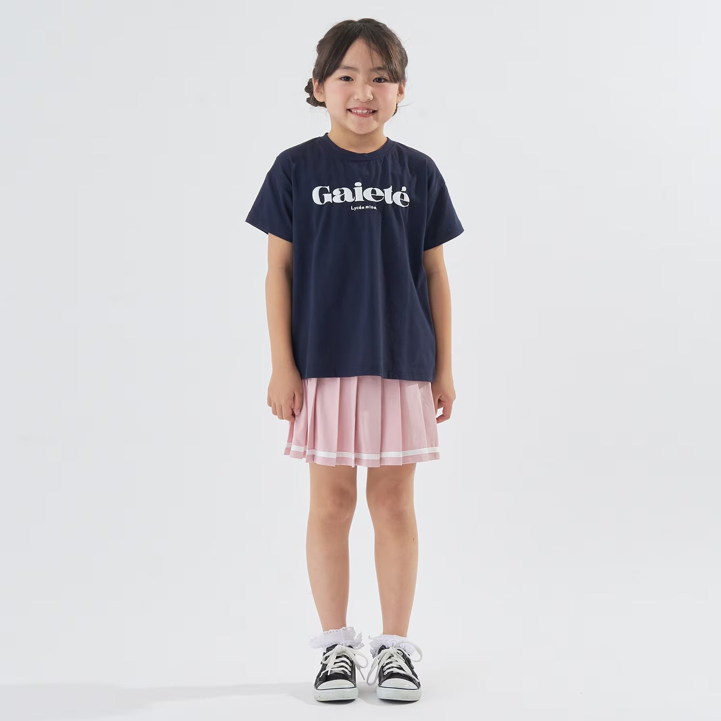 日本童裝 Ly# mine 隔熱布料 防UV 百摺短裙 100-140cm 女童款 夏季 SKIRTS