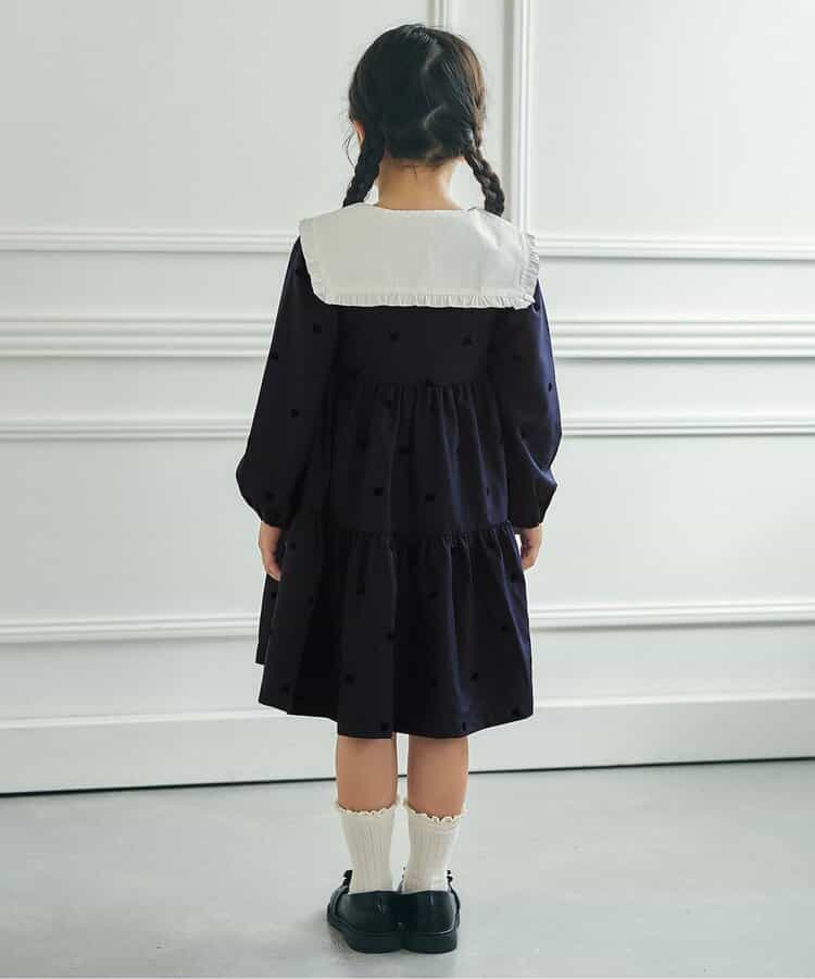 日本童裝 apres les cours x tiny bear 連第裙 90-120cm 女童款 冬季 DRESSES 面試/宴會/表演 兒童服飾