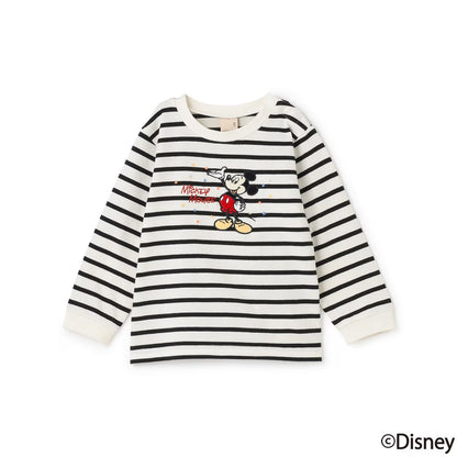 日本童裝 pe#main x Disney 圖案長袖上衣 80-130cm 男童款/女童款 秋季 TOPS