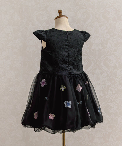 日本童裝 panpantutu 夜之花瓣絲帶氣球泡泡禮服裙 100-130cm 女童款 夏季 DRESSES 面試/宴會/表演