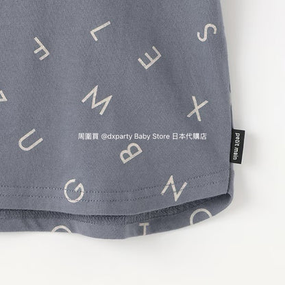 Japanese children's clothing pe#main contact cool print top 80-130cm boys/girls summer TOPS 