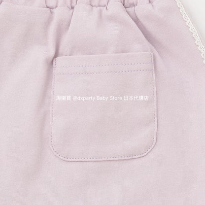 Japanese children's clothing pe#main Contact Cool Polo Two-Piece Set 80-130cm Girls Summer TOPS SKIRTS 