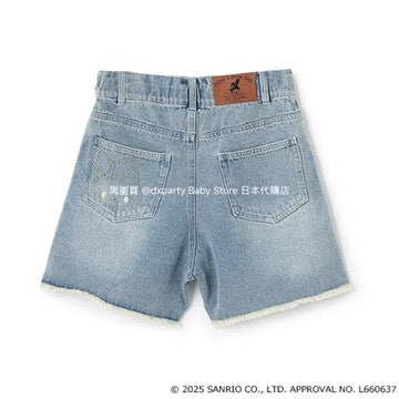 Lovetoxic x Sanrio Japanese Kids' Denim Shorts (140-160cm) for Girls (Summer PANTS) 