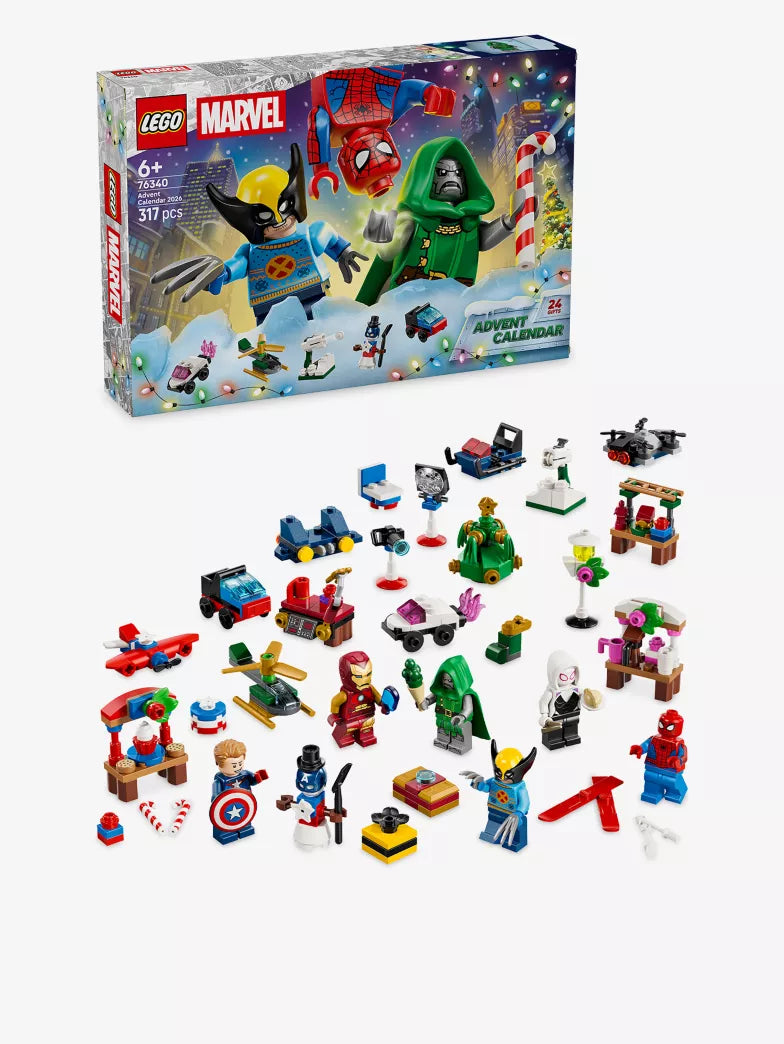 日英美直送 LEGO® Marvel Advent Calendar 2026 聖誕倒數日曆 兒童款 聖誕快樂特輯 不參與$900免運 滿$900可加$25免運到順豐站/智能櫃 Christmas Advent Calendars 2026