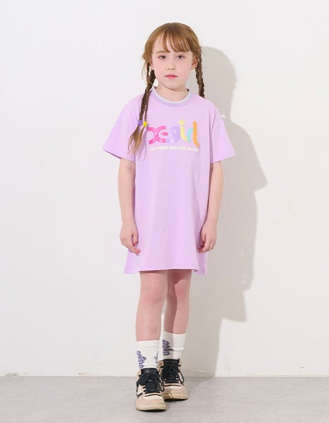 日本童裝 X-girl Stages 長T裙 80-140cm 女童款 春季 DRESSES