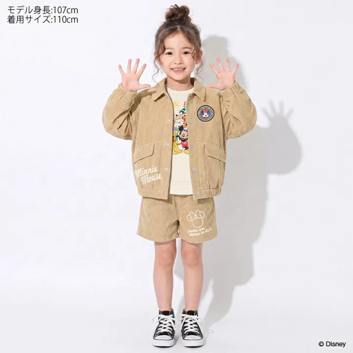 日本童裝 BDL x Disney 米妮燈芯絨短褲 90-140cm 女童款 秋季 PANTS