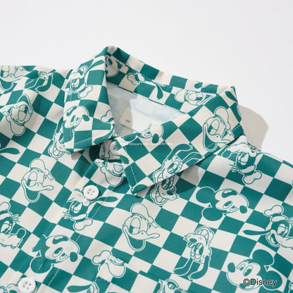Japanese children's clothing b・R# x Diseny full-print shirt jacket 100-150cm boys'/girls' summer outerwear 