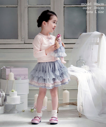 Japanese children's panpantutu Jewel ballet tutu skirt set (birthday gift, January to April) (name embroidered!) 70-140cm girls' newborn baby summer SKIRTS 