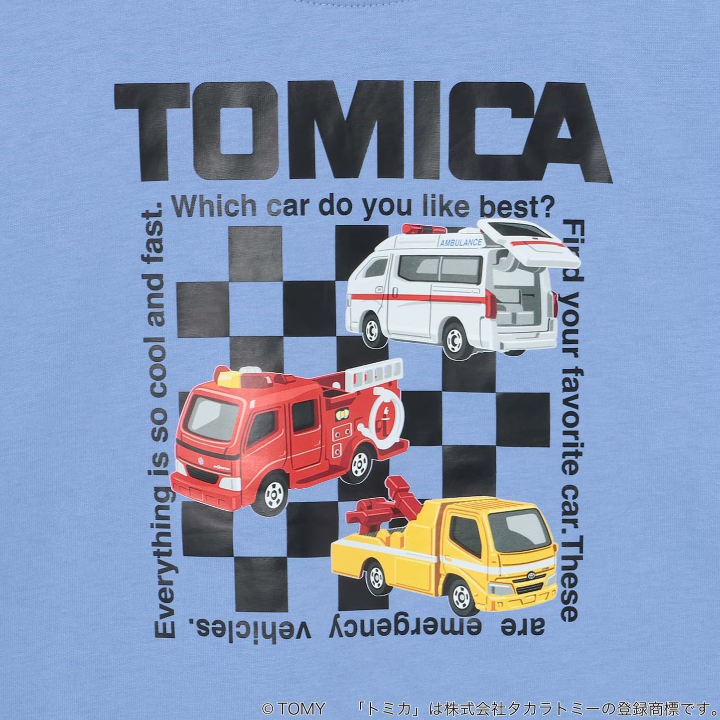 日本童裝 b・R# x Tomica 印花上衣 90-130cm 男童款 秋季 TOPS