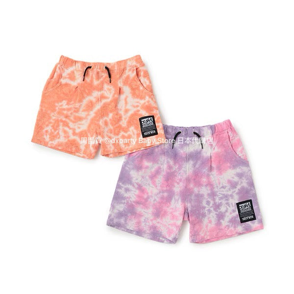 Japanese children's clothing X-girl Stages tie-dye shorts 80-140cm girls' summer PANTS 