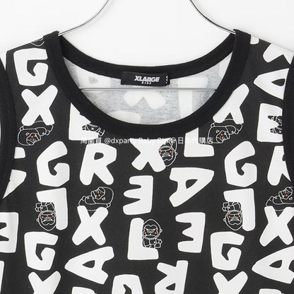 Japanese XLARGE KIDS Printed Vest 80-140cm Boys Summer TOPS 