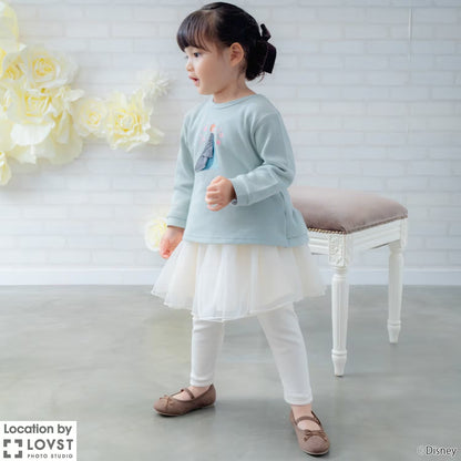 日本童裝 pe#main x Disney Princess 公主印花衛衣 90-130cm 女童款 秋季 TOPS