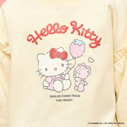 日本童裝 Ly# mine x Sanrio 速乾系列  Hello Kitty印花衛衣 100-140cm 女童款 冬季 TOPS