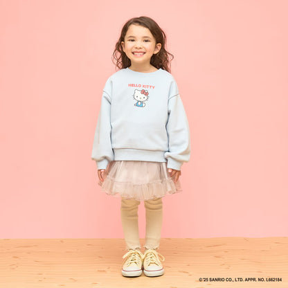 日本童裝 Ly# mine x Sanrio 速乾系列 2Way 前後兩著 Hello Kitty 3D絲帶衛衣 100-140cm 女童款 冬季 TOPS