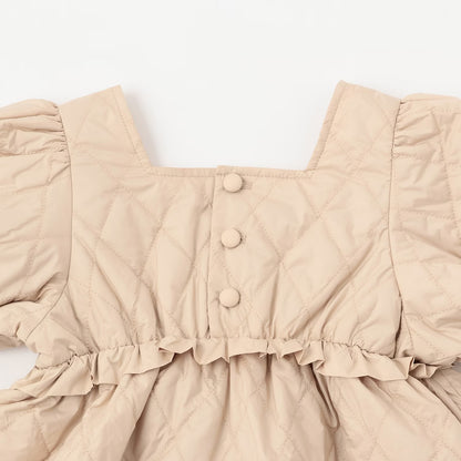 日本童裝 Ly# mine 絎縫夾棉蓬蓬連身裙 100-150cm 女童款 冬季 DRESSES