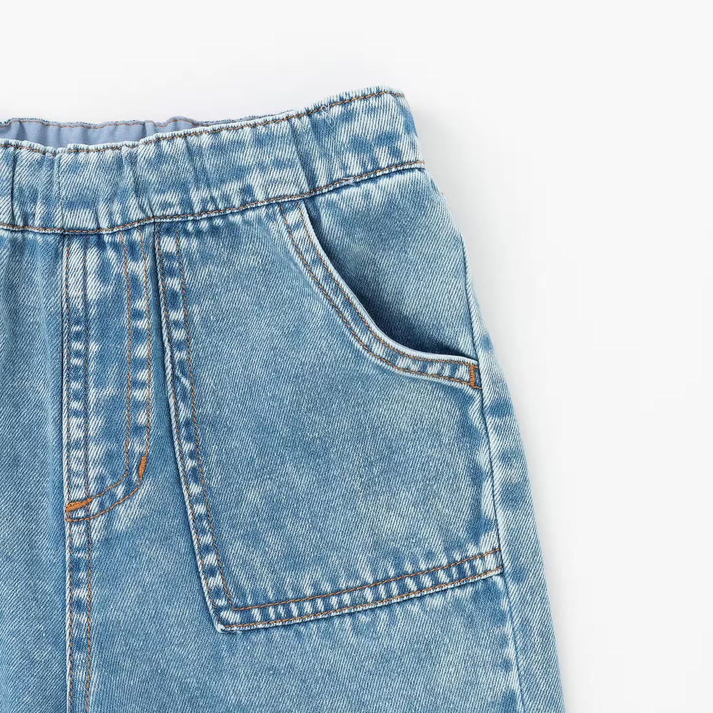 日本童裝 pe#main 柔軟牛仔長褲 80-130cm 男童款 夏季 PANTS