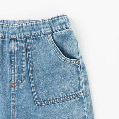 日本童裝 pe#main 柔軟牛仔長褲 80-130cm 男童款 夏季 PANTS
