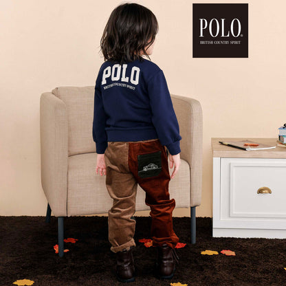 日本童裝  SLAP SLIP x POLO BCS Logo印花衛衣 80-130cm 男童款/女童款 秋季 TOPS
